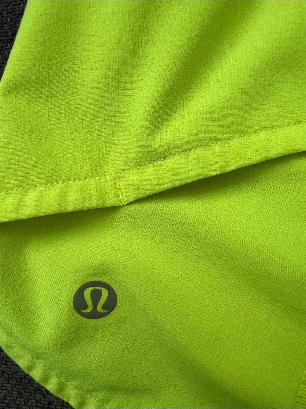 lululemon athletica Neon Lime Athletic Shorts